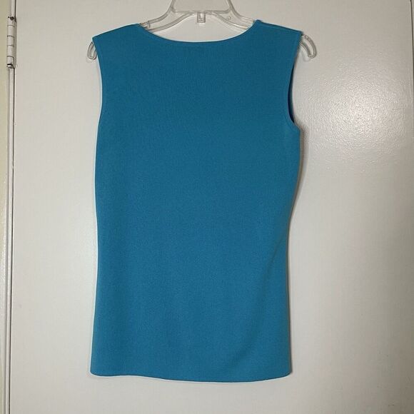 Exclusively Misook Blue striped color block cardigan sweater 2 piece Small - Picture 6 of 8